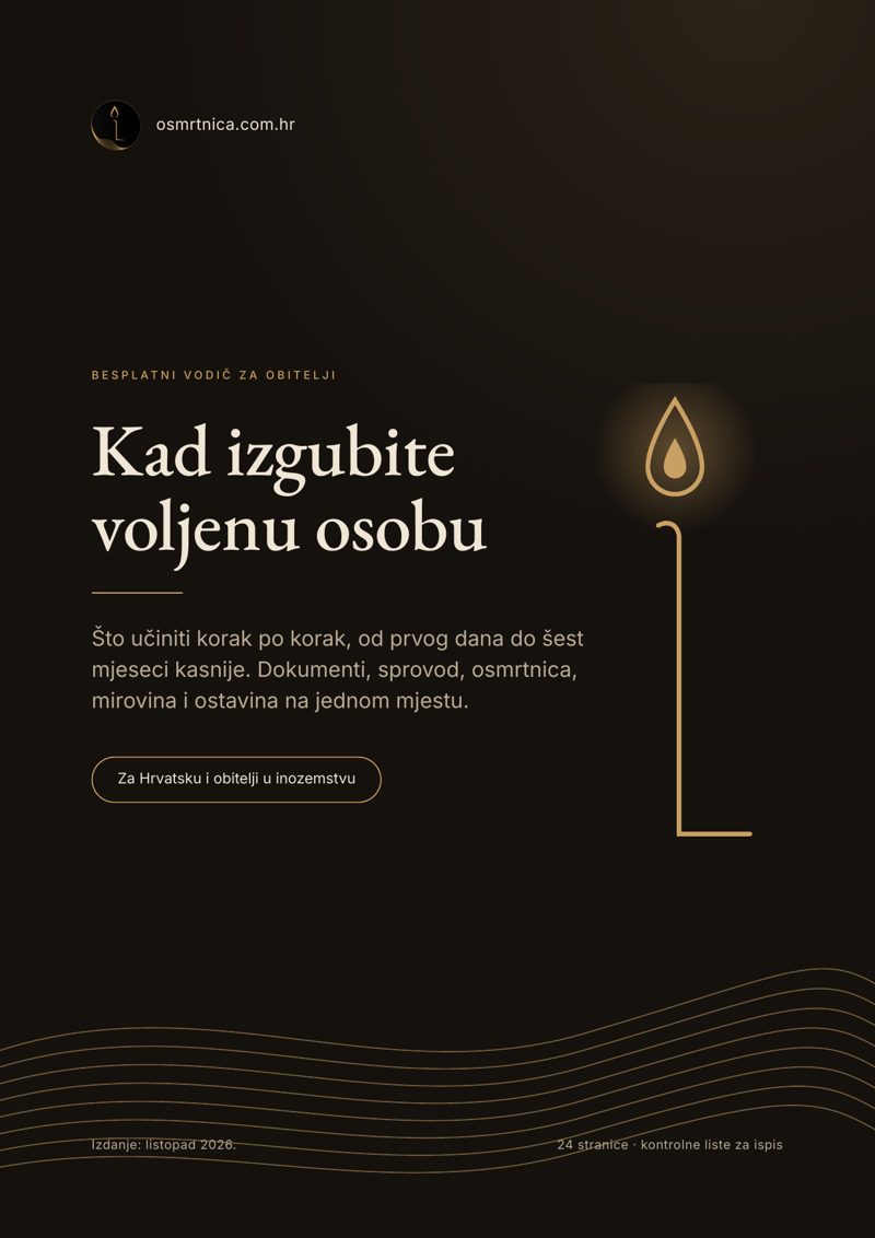 Naslovnica vodiča Kad izgubite voljenu osobu